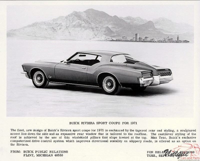 1971 Buick Riviera Press Release Page 4